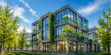 Modern sustainable office building